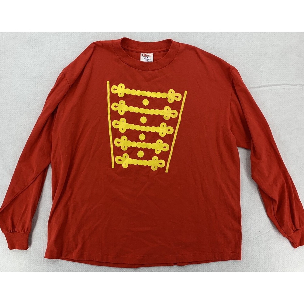 Vintage Tee Jays Hef-T Long Sleeve T-Shirt Music Man Musical 1993 Men's XXL